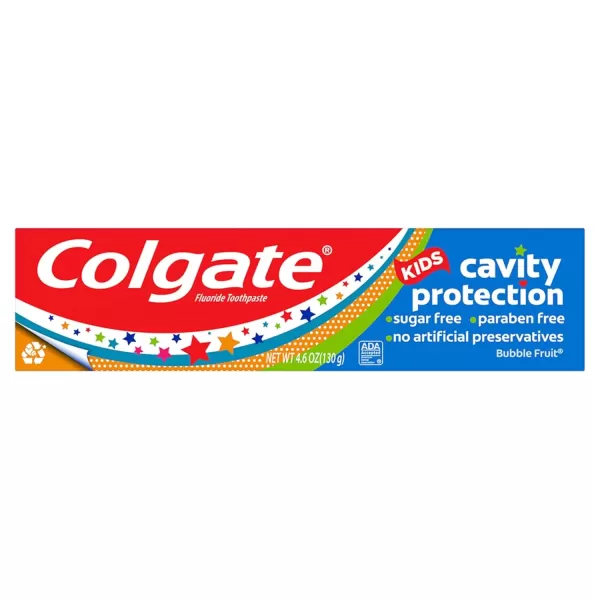 imageColgate Kids Toothpaste with Fluoride Anticavity ampamp Cavity Protection Toothpaste For Ages 2 Mild Bubble Fruit Flavor 46 Ounce46 Ounce Pack of 1