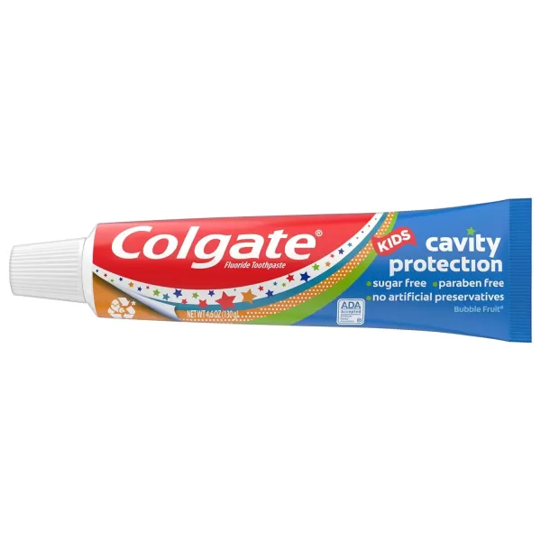 imageColgate Kids Toothpaste with Fluoride Anticavity ampamp Cavity Protection Toothpaste For Ages 2 Mild Bubble Fruit Flavor 46 Ounce46 Ounce Pack of 1