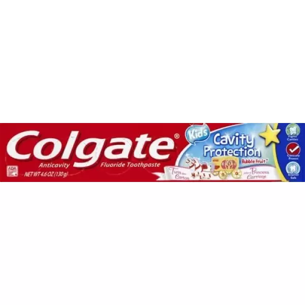 imageColgate Kids Toothpaste with Fluoride Anticavity ampamp Cavity Protection Toothpaste For Ages 2 Mild Bubble Fruit Flavor 46 Ounce46 Ounce Pack of 2