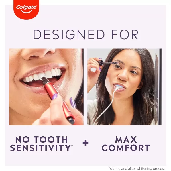 imageColgate Optic White ComfortFit Teeth Whitening Kit with LED Light and Whitening Pen LED Teeth Whitening Kit Enamel Safe Works with iPhone and AndroidLED Kit  Pen