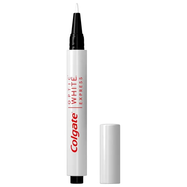 imageColgate Optic White Express Teeth Whitening Pen with 35 Treatments Enamel Safe Designed for No Tooth Sensitivity 008 oz008 Fl Oz Pack of 1