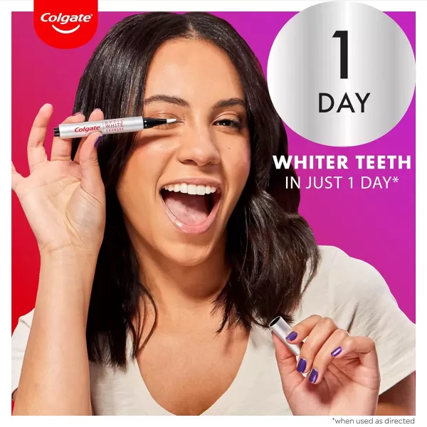 imageColgate Optic White Express Teeth Whitening Pen with 35 Treatments Enamel Safe Designed for No Tooth Sensitivity 008 oz008 Fl Oz Pack of 1