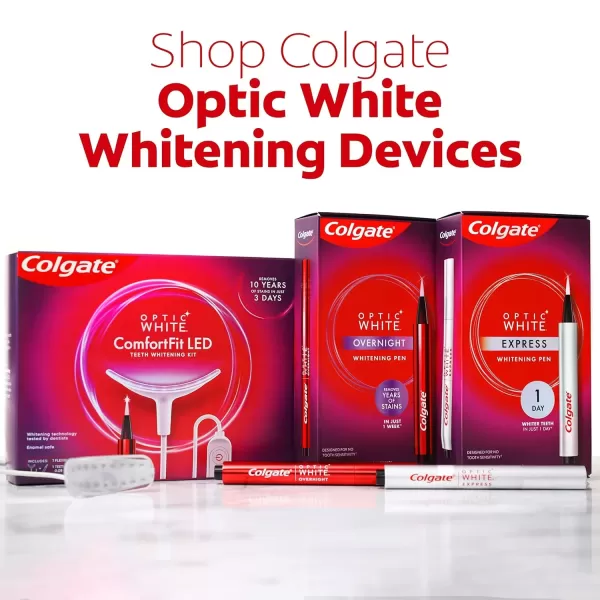 imageColgate Optic White Overnight Teeth Whitening Pen Enamel Safe and Vegan Teeth Stain Remover to Whiten Teeth Teeth Whitening for Sensitive Teeth 35 Nightly Treatments Per Pen 008 Oz2 Pack008 Fl Oz Pack of 2