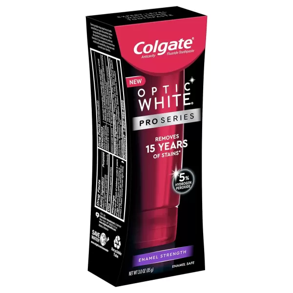 imageColgate Optic White Pro Series Whitening Toothpaste with 5 Hydrogen Peroxide Stain Prevention 3 Oz Tube3 Ounce Pack of 1