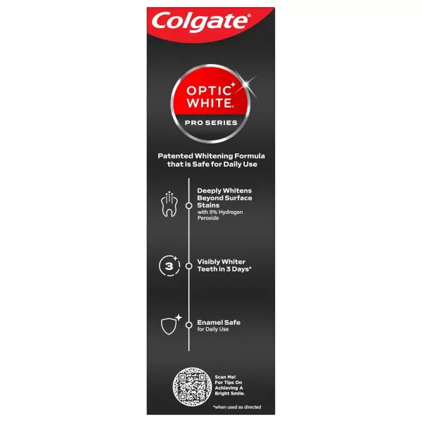 imageColgate Optic White Pro Series Whitening Toothpaste with 5 Hydrogen Peroxide Stain Prevention 3 Oz Tube3 Ounce Pack of 1