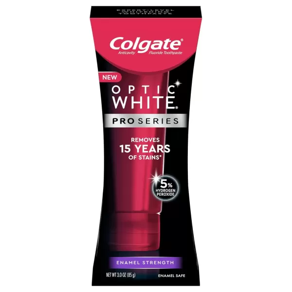 imageColgate Optic White Pro Series Whitening Toothpaste with 5 Hydrogen Peroxide Stain Prevention 3 Oz Tube3 Ounce Pack of 1