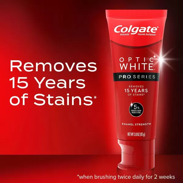 imageColgate Optic White Pro Series Whitening Toothpaste with 5 Hydrogen Peroxide Stain Prevention 3 Oz Tube3 Ounce Pack of 1