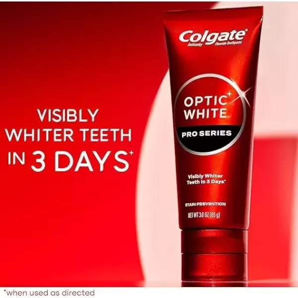 imageColgate Optic White Pro Series Whitening Toothpaste with 5 Hydrogen Peroxide Stain Prevention 3 Oz Tube3 Ounce Pack of 1
