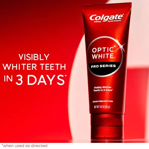 imageColgate Optic White Pro Series Whitening Toothpaste with 5 Hydrogen Peroxide Stain Prevention 3 Oz Tube3 Ounce Pack of 2
