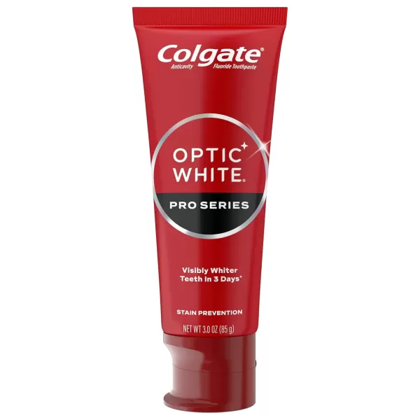 imageColgate Optic White Pro Series Whitening Toothpaste with 5 Hydrogen Peroxide Stain Prevention 3 Oz Tube3 Ounce Pack of 3