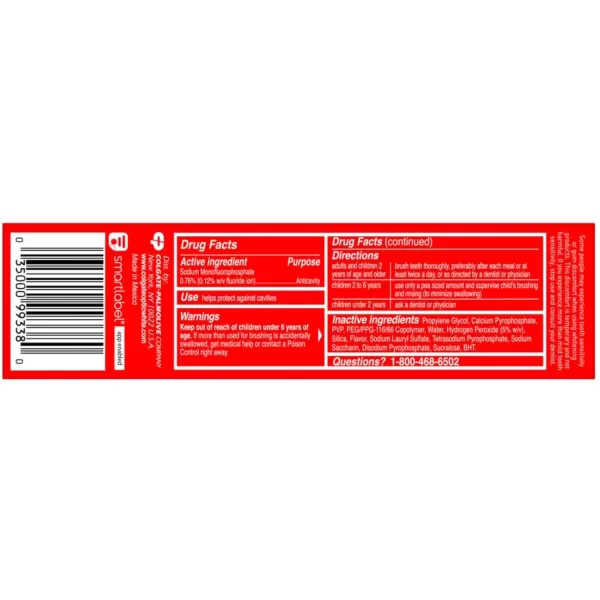 imageColgate Optic White Pro Series Whitening Toothpaste with 5 Hydrogen Peroxide Stain Prevention 3 Oz Tube3 Ounce Pack of 3