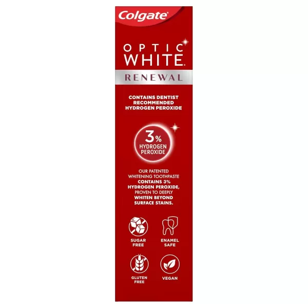 imageColgate Optic White Renewal Enamel Strength Teeth Whitening Toothpaste 3 Oz