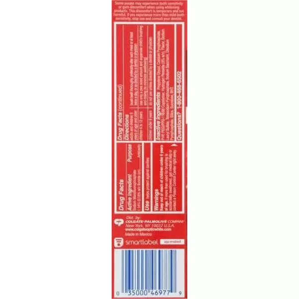 imageColgate Optic White Renewal Enamel Strength Teeth Whitening Toothpaste 3 Oz