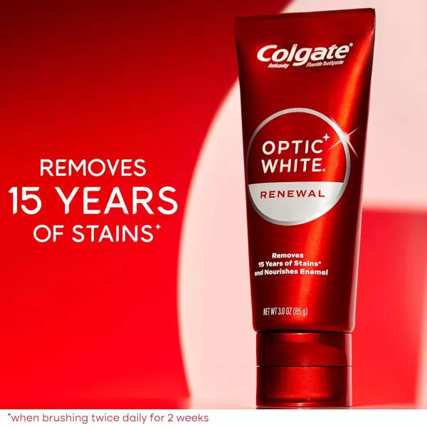 imageColgate Optic White Renewal Teeth Whitening Toothpaste High Impact White 3 Oz Tube 3 Pack3 Ounce Pack of 1