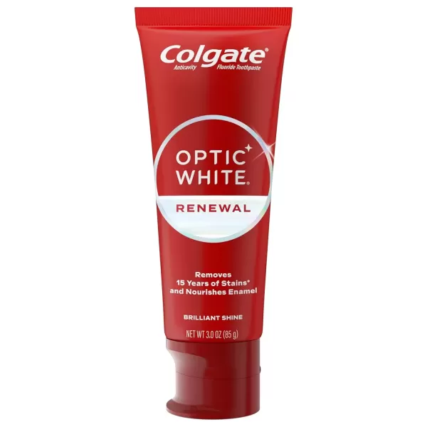 imageColgate Optic White Renewal Teeth Whitening Toothpaste High Impact White 3 Oz Tube 3 Pack3 Ounce Pack of 1