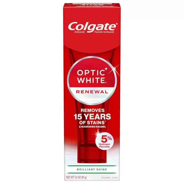imageColgate Optic White Renewal Teeth Whitening Toothpaste High Impact White 3 Oz Tube 3 Pack3 Ounce Pack of 1