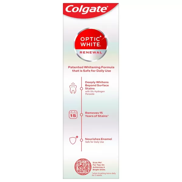 imageColgate Optic White Renewal Teeth Whitening Toothpaste High Impact White 3 Oz Tube 3 Pack3 Ounce Pack of 1