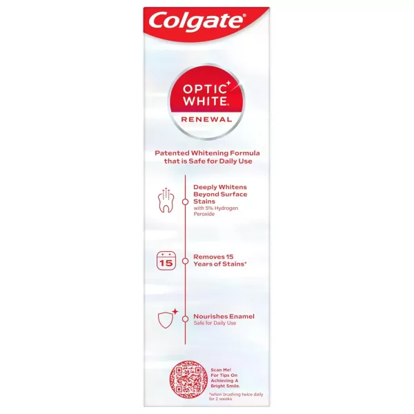 imageColgate Optic White Renewal Teeth Whitening Toothpaste High Impact White 3 Oz Tube 3 Pack3 Ounce Pack of 1