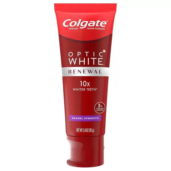 imageColgate Optic White Renewal Teeth Whitening Toothpaste High Impact White 3 Oz Tube 3 Pack3 Ounce Pack of 2