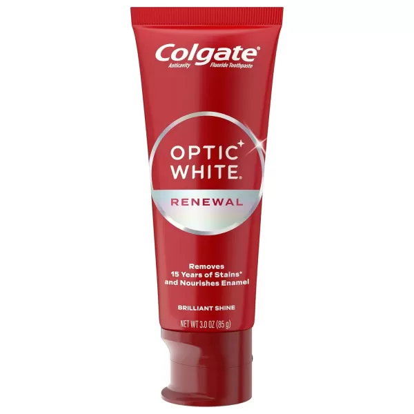 imageColgate Optic White Renewal Teeth Whitening Toothpaste High Impact White 3 Oz Tube 3 Pack3 Ounce Pack of 3