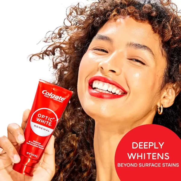 imageColgate Optic White Renewal Teeth Whitening Toothpaste High Impact White 3 Oz Tube 3 Pack3 Ounce Pack of 3