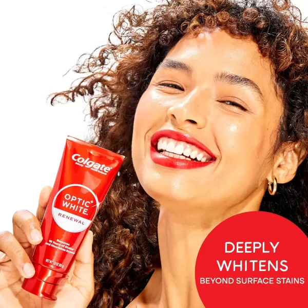 imageColgate Optic White Renewal Teeth Whitening Toothpaste High Impact White 3 Oz Tube 3 Pack3 Ounce Pack of 3