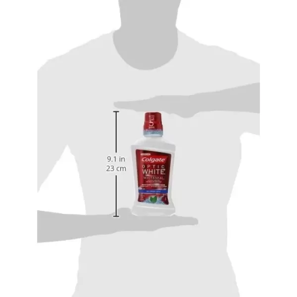 imageColgate Optic White Whitening Mouthwash Fresh Mint  500mL 169 fluid ounce