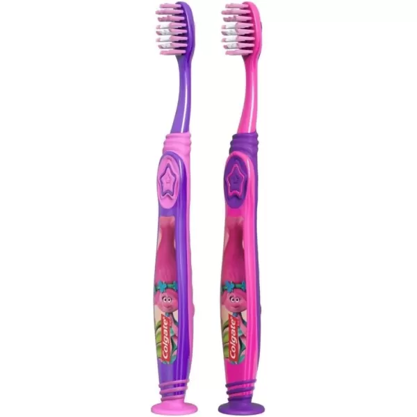 imageColgate Palmolive Kids Toothbrush Trolls Extra Soft  2 Count Pack of 12 Count Pack of 2