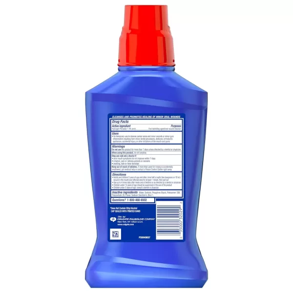 imageColgate Peroxyl Antiseptic Mouthwash and Mouth Sore Rinse 15 Hydrogen Peroxide Mild Mint  500ml 169 Fluid Ounces169 Fl Oz Pack of 1
