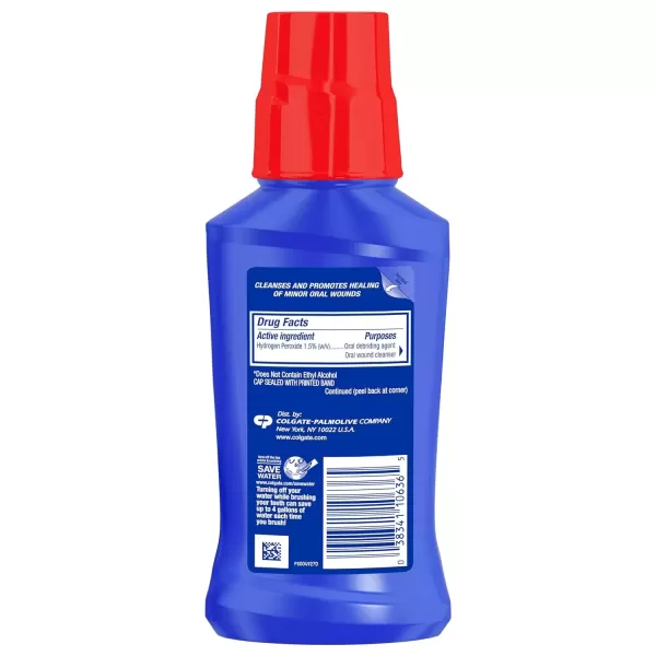 imageColgate Peroxyl Antiseptic Mouthwash and Mouth Sore Rinse 15 Hydrogen Peroxide Mild Mint  500ml 169 Fluid Ounces84 Fl Oz Pack of 1