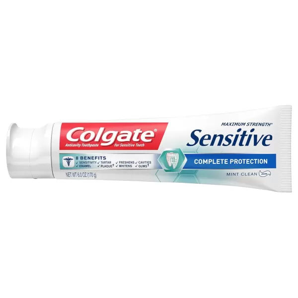 imageColgate Sensitive Toothpaste Complete Protection Mint Clean  6 ounce Pack of 26 Ounce Pack of 2