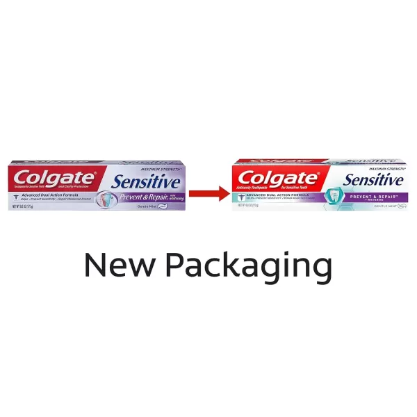 imageColgate Sensitive Toothpaste Prevent and Repair  Mint Paste Formula 6 ounce 1 Pack