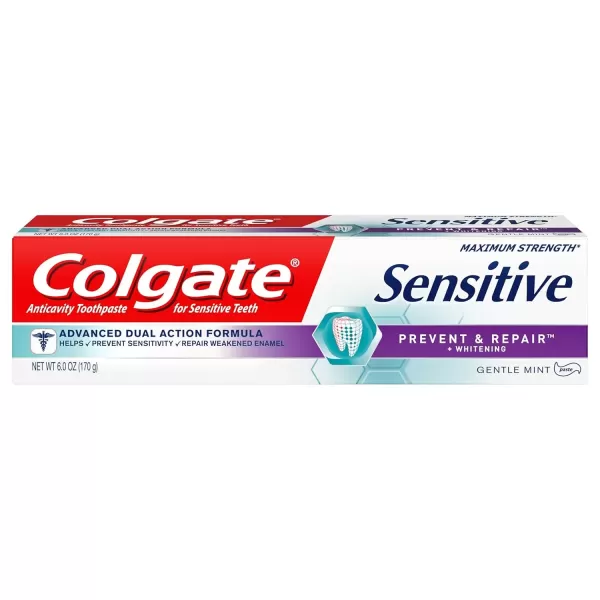 imageColgate Sensitive Toothpaste Prevent and Repair  Mint Paste Formula 6 ounce 1 Pack