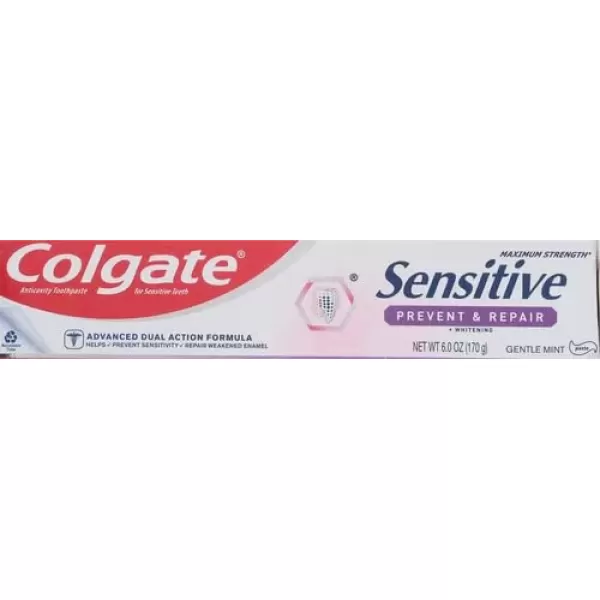 imageColgate Sensitive Toothpaste Prevent and Repair  Mint Paste Formula 6 ounce 1 Pack