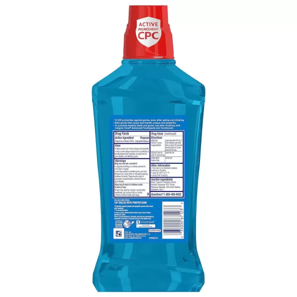 imageColgate Total Gum Health Alcohol Free Mouthwash Antibacterial Formula Helps Prevent Gingivitis Gum Disease Clean Mint  1L 338 fluid ounce 6 Pack338 Fl Oz Pack of 1