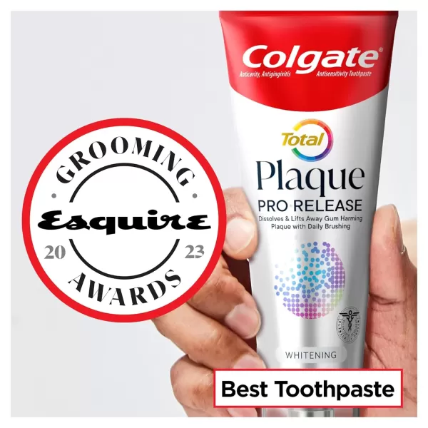 imageColgate Total Plaque Pro Release Whitening Toothpaste 2 Pack 30 Oz Tubes3 Ounce Pack of 1