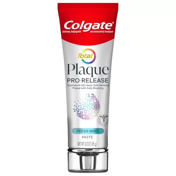 imageColgate Total Plaque Pro Release Whitening Toothpaste 2 Pack 30 Oz Tubes3 Ounce Pack of 1