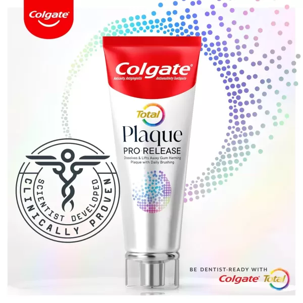 imageColgate Total Plaque Pro Release Whitening Toothpaste 2 Pack 30 Oz Tubes3 Ounce Pack of 2
