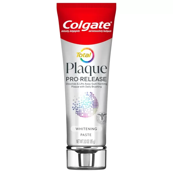 imageColgate Total Plaque Pro Release Whitening Toothpaste 2 Pack 30 Oz Tubes3 Ounce Pack of 2
