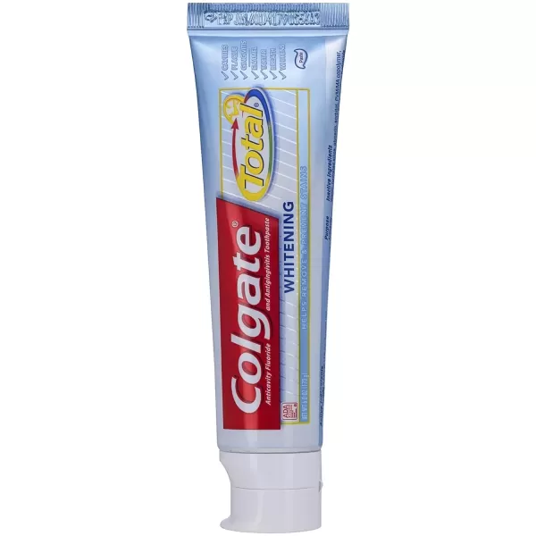 imageColgate Total Teeth Whitening Toothpaste 10 Benefits Including Sensitivity Relief Whitening Mint 48 oz  Pack of 4 Mint
