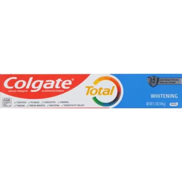 imageColgate Total Teeth Whitening Toothpaste 10 Benefits Including Sensitivity Relief Whitening Mint 48 oz  Pack of 4 Whitening Paste