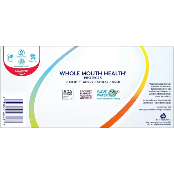 imageColgate Total Toothpaste Whitening Gel Whitening Mint 48 Ounce Pack of 2