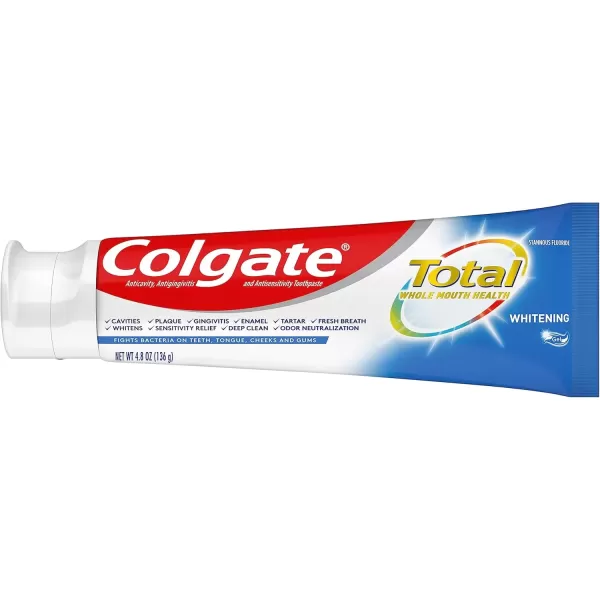 imageColgate Total Toothpaste Whitening Gel Whitening Mint 48 Ounce Pack of 2