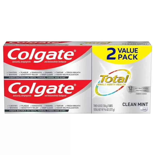 imageColgate Total Whitening Toothpaste Gel  48 ounce Pack of 4Mint