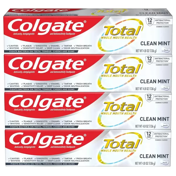 imageColgate Total Whitening Toothpaste Gel  48 ounce Pack of 4Mint