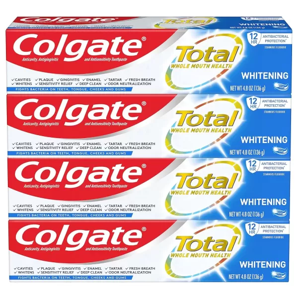 imageColgate Total Whitening Toothpaste Gel  48 ounce Pack of 4Whitening Gel