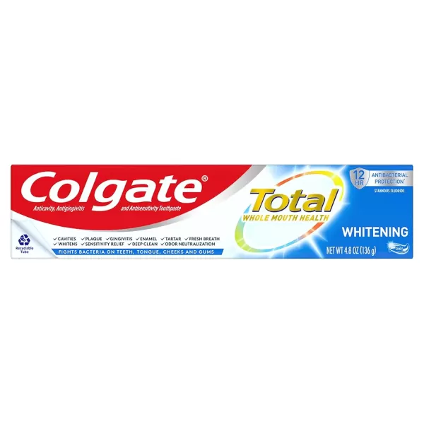 imageColgate Total Whitening Toothpaste Gel  48 ounce Pack of 4Whitening Gel