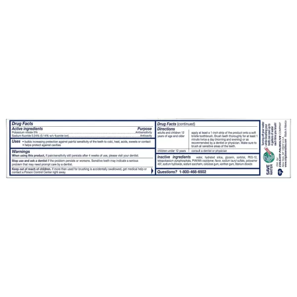 imageColgate Whitening Toothpaste for Sensitive Teeth Enamel Repair and Cavity Protection Fresh Mint Gel 6 Oz Pack of 36 Ounce Pack of 3