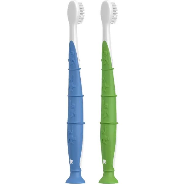 imageColgate Zero Kids Toothbrush with Extra Soft Bristles and Suction Cup Holder BPA Free  2 Count