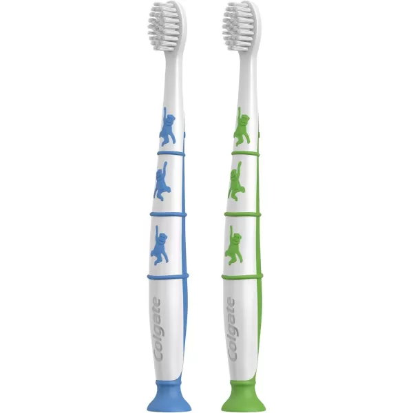 imageColgate Zero Kids Toothbrush with Extra Soft Bristles and Suction Cup Holder BPA Free  2 Count